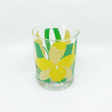 Set of 4 - Vintage Yellow Flower La Rue Glassware