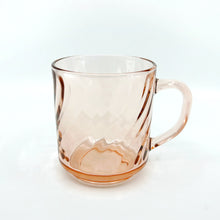 Set of 6 - Pink French Rosaline Glass Mugs
