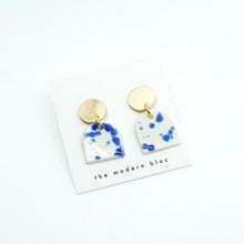 Ade - Large Modern Arch Porcelain Earrings