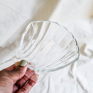 Vintage Seashell Glass Dishes