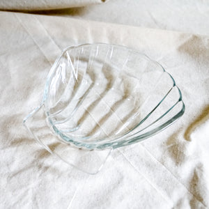 Vintage Seashell Glass Dishes