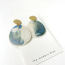 Zuri - Modern Circle Porcelain Hoop Earrings
