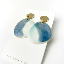 Zuri - Modern Circle Porcelain Hoop Earrings