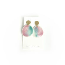 Zuri - Modern Circle Porcelain Hoop Earrings