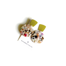 Bianca - Resin and Matte Gold Earrings