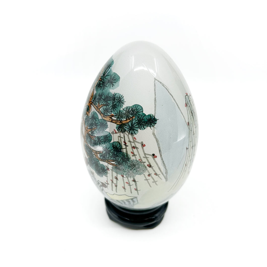 Vintage Chinese Glass Tiger Egg