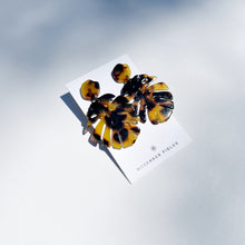 Leilani - Large Monstera + Sunshine Acetate Earrings