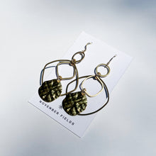 Lola Organic Brass Dangle Earrings
