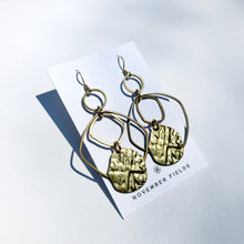 Lola Organic Brass Dangle Earrings