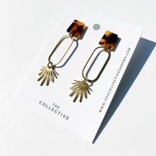 Jordyn Tort Resin and Brass Earrings