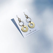 Sonja Raw Brass Hammered Earrings
