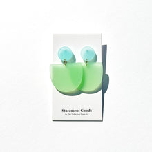 Olympia Light Blue and Light Green Earrings