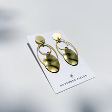 Tamron Raw Brass Earrings