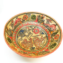 Vintage Mexican Folk Art Footed Bowl