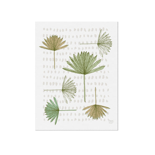 Abstract Fan Palms Art Print
