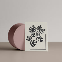 Flowing Monsteras Letter-pressed Blank Card