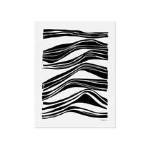 Abstract Waves | Block Print