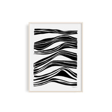 Abstract Waves | Block Print