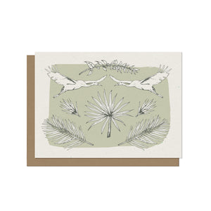 Abstract Wildlife Blank Greeting Card