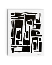 Elongated Organic and Abstract Shapes | Block Print