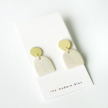 Ade - Large Modern Arch Porcelain Earrings