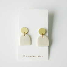 Ade - Large Modern Arch Porcelain Earrings