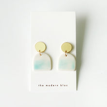 Ade - Large Modern Arch Porcelain Earrings