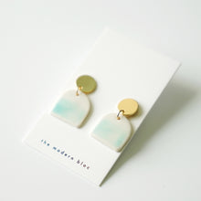 Ade - Large Modern Arch Porcelain Earrings