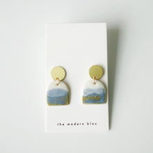 Ade - Large Modern Arch Porcelain Earrings