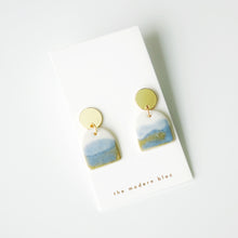 Ade - Large Modern Arch Porcelain Earrings