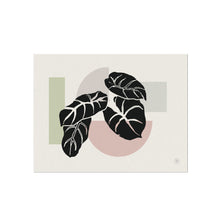 Alocasia and Geometric Shapes Art Print