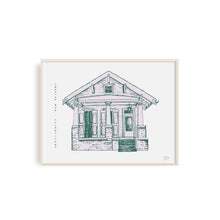 Arts + Crafts Cottage - New Orleans Homes Illustration Art Print