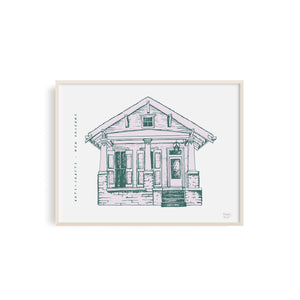 New Orleans Arts and Crafts Home Art Print