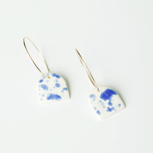 Avery - Modern Arch Porcelain Hoop Earrings