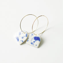 Avery - Modern Arch Porcelain Hoop Earrings