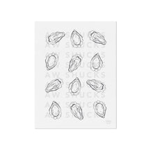 Gray Aw Shucks Oyster Art Print