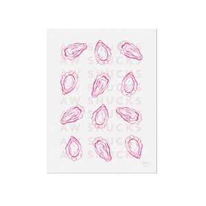 Pink Aw Shucks Oyster Art Print