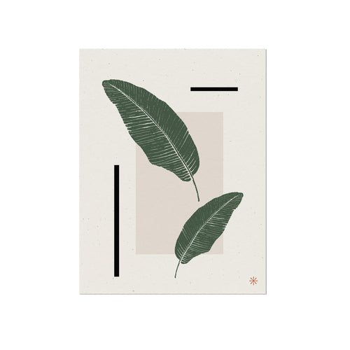Dos Banana Leaves Art Print