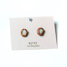 Handmade Oval Studs by Betsy Lopez - 02