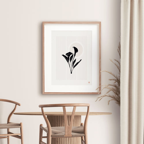 Mod Calla Lily Art Print