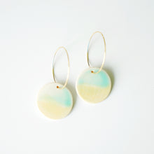 Camden - Modern Circle Porcelain Hoop Earrings