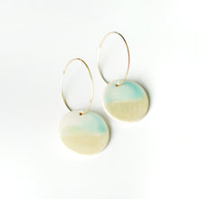 Camden - Modern Circle Porcelain Hoop Earrings