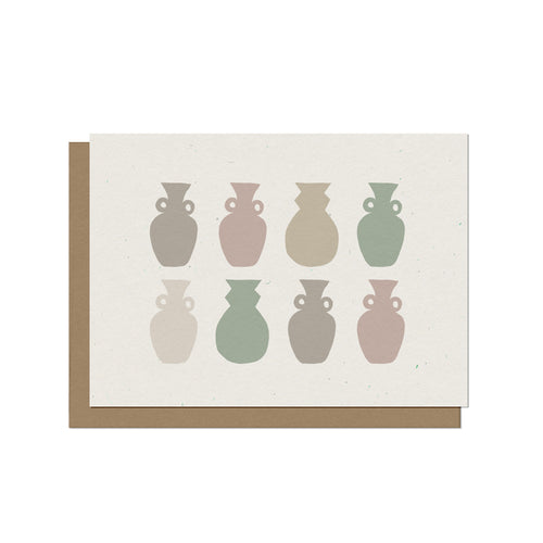 Ceramic Vases Blank Card