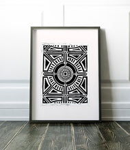 Geometric Circular Pattern | Block Print