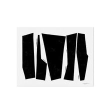 Colliding Shapes Block Print