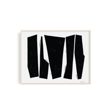 Colliding Shapes Block Print