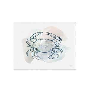 Colorful Crab Art Print