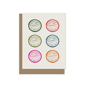 Colorful Water Meter Blank Card