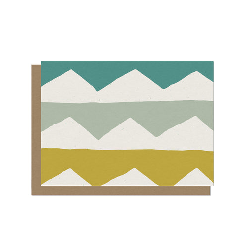 Colorful Zig Zags Blank Card