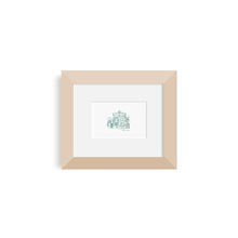 5x7 Mini Contour Shotgun House Art Print
